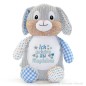 Preview: Stofftier Hase bestickt mit Namen
